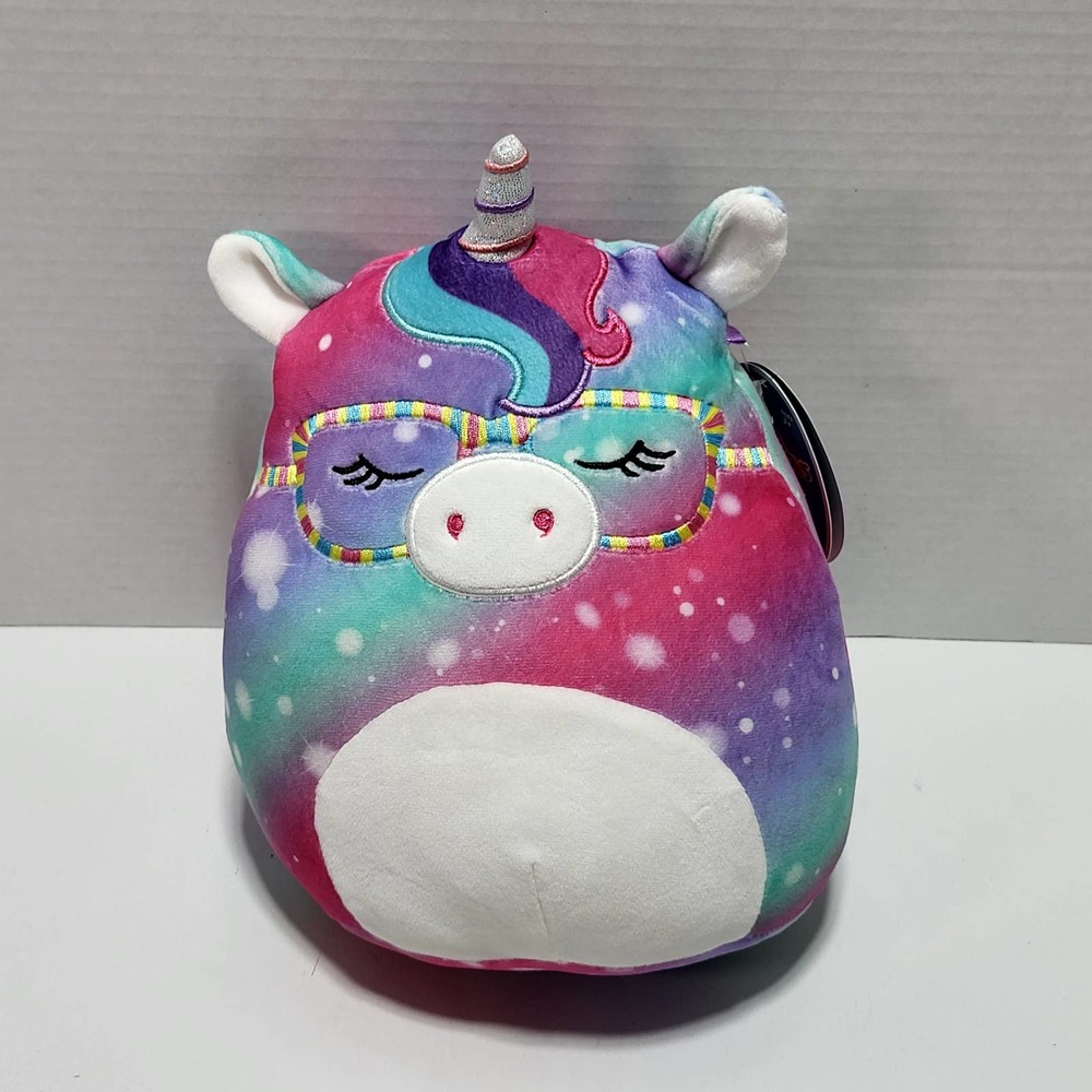 Kima the Rainbow Unicorn 10" Squishmallow Sparkle‎ Multicolored Stuff Toy Plush